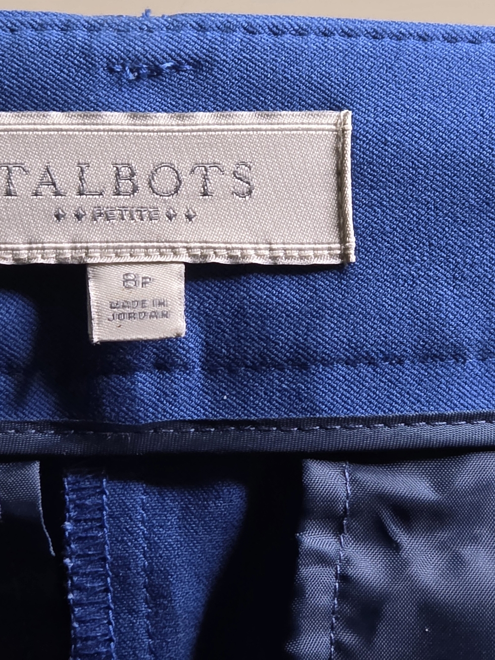Talbots Petite Royal Blue Pants